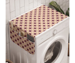 Otanik Çamaşır Makinesi Düzenleyici Sanatsal Simetrik Stilde Yıldız Figürleri