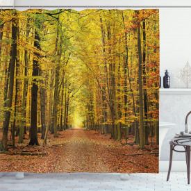 Fall Shower Curtains: 150+ Autumn-Inspired Bath Curtains