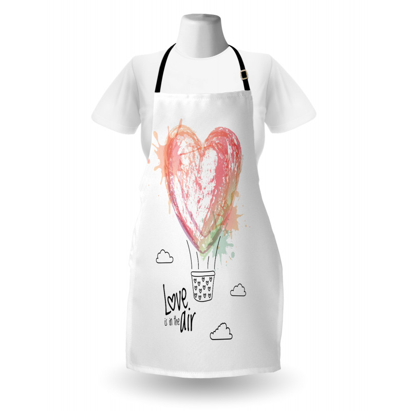 Heart Balloon Love Phrase Apron