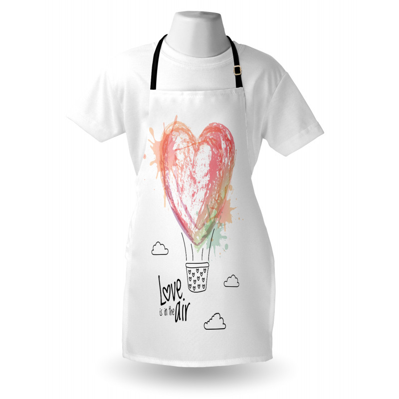 Heart Balloon Love Phrase Apron