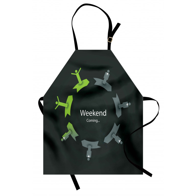 Weekend Coming in Work Circle Apron