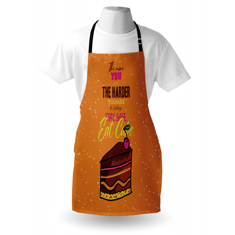 Doodle Stay Safe Eat Cake Apron