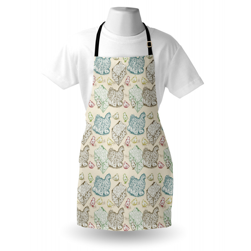 Animal Mother Babies Apron