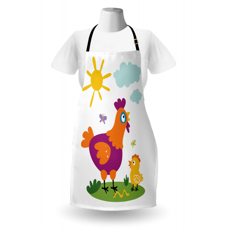 Chicken Baby Cartoon Apron