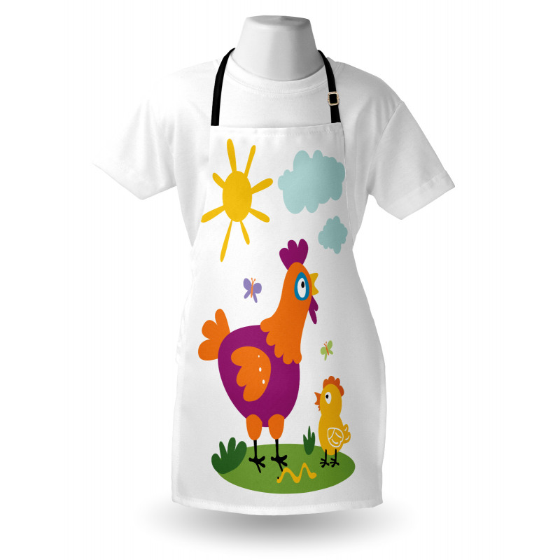 Chicken Baby Cartoon Apron