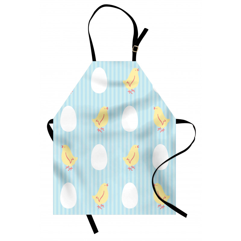 Baby Animal and Eggs Stripes Apron