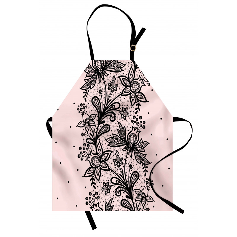 Botanical Lace Look Motif Apron