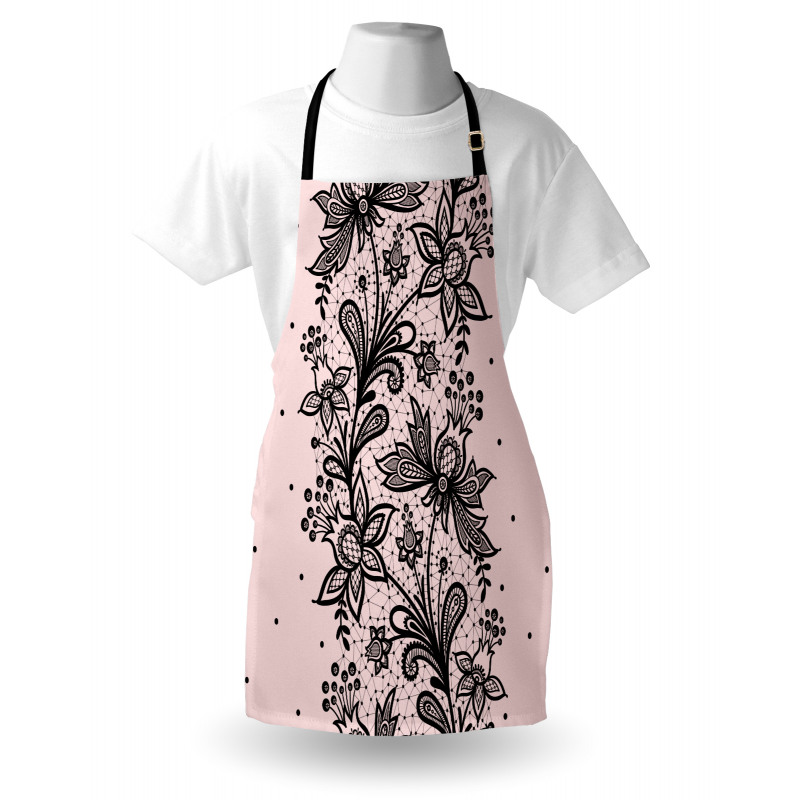 Botanical Lace Look Motif Apron