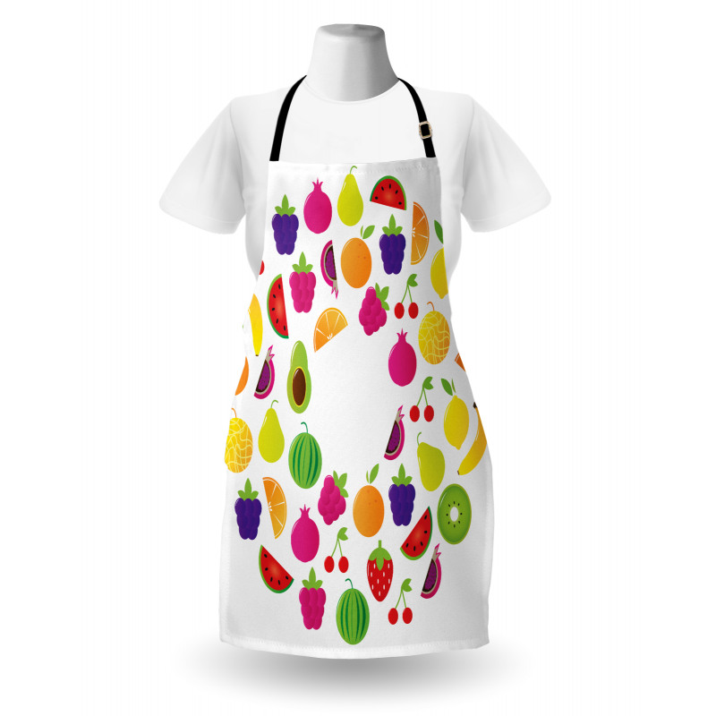 Tasty Circle of Organic Food Apron