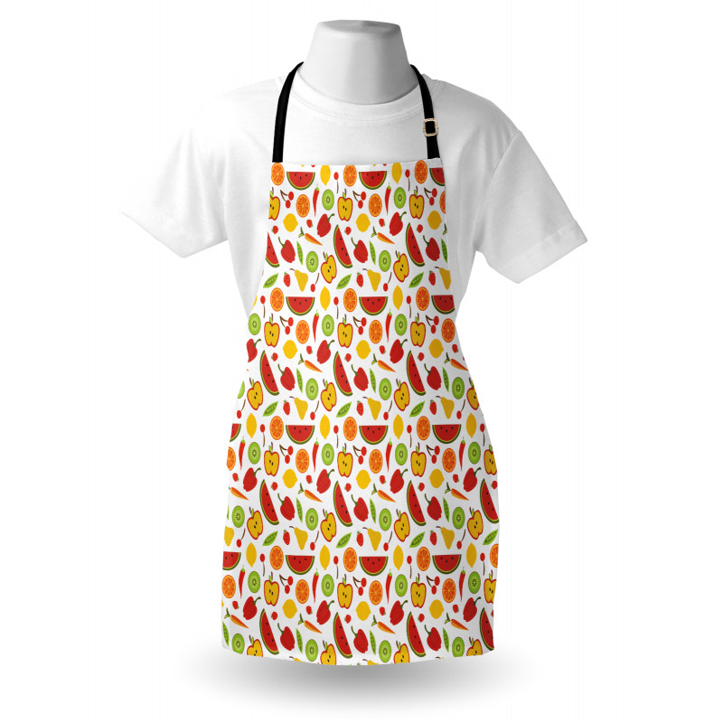 Delicious Pattern in Cartoon Apron