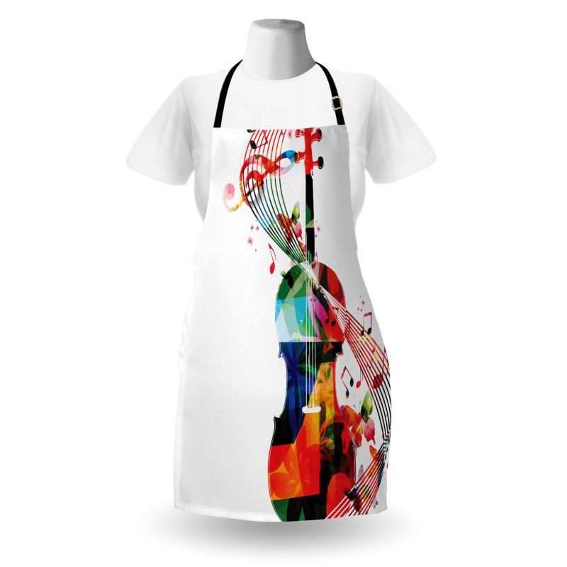 Cheerful String Instrument Apron