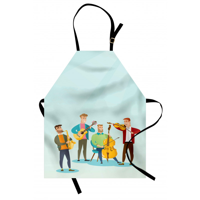 Cartoon Happy Band Concert Apron