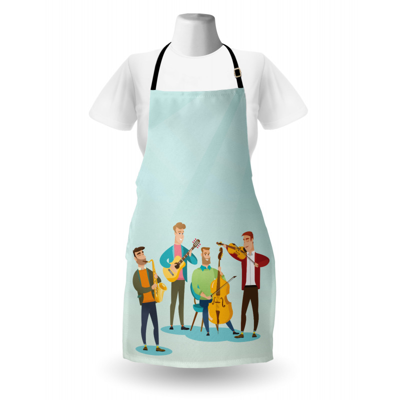 Cartoon Happy Band Concert Apron