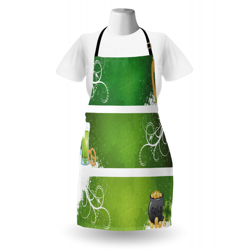 Hat Beer and Pot of Gold Apron