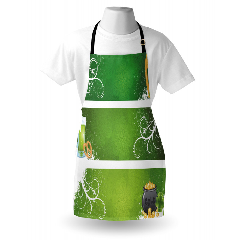 Hat Beer and Pot of Gold Apron