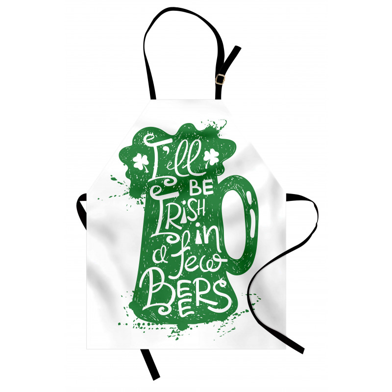 Funny Words on Beer Mug Apron