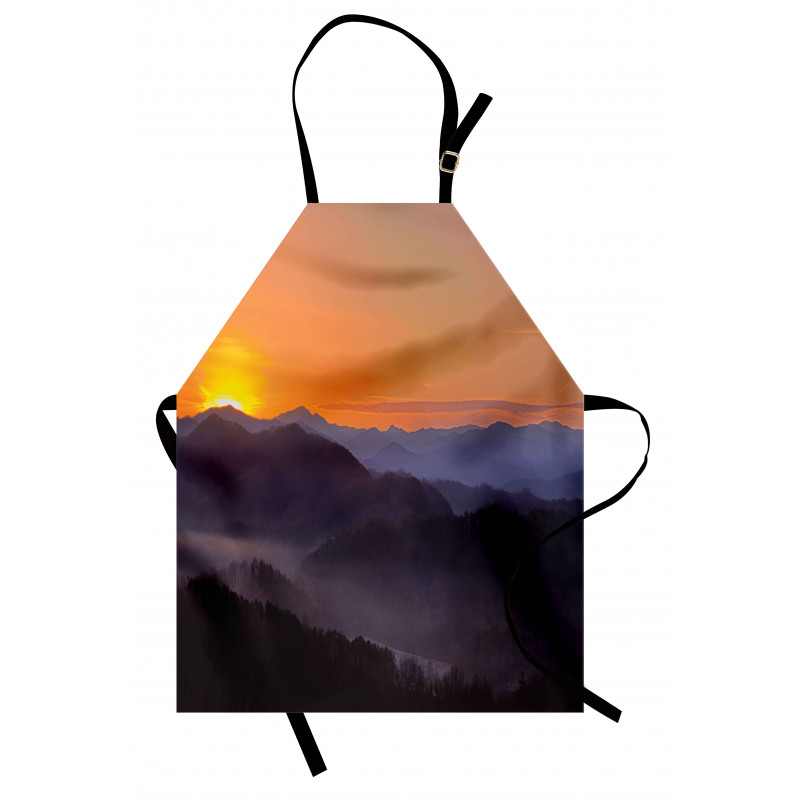 Dawn on Misty Mountains Apron