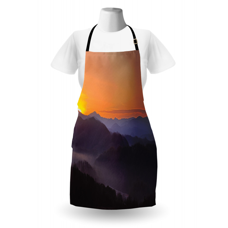 Dawn on Misty Mountains Apron