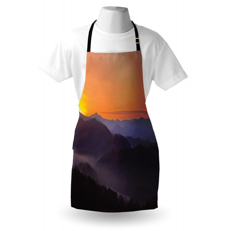 Dawn on Misty Mountains Apron