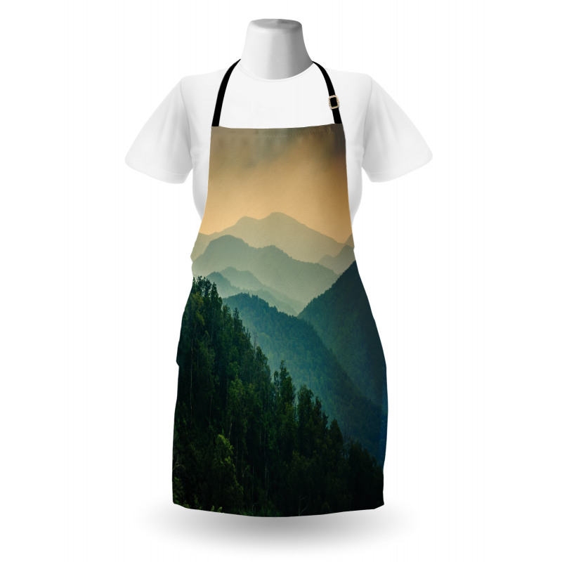 Mountain Ridges Scenery Apron