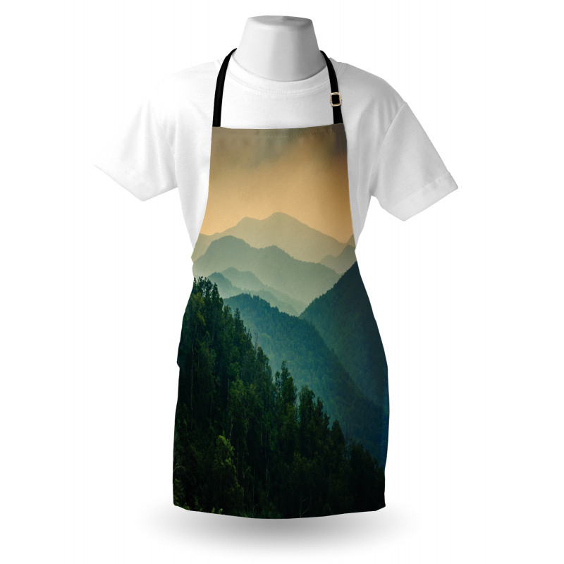 Mountain Ridges Scenery Apron