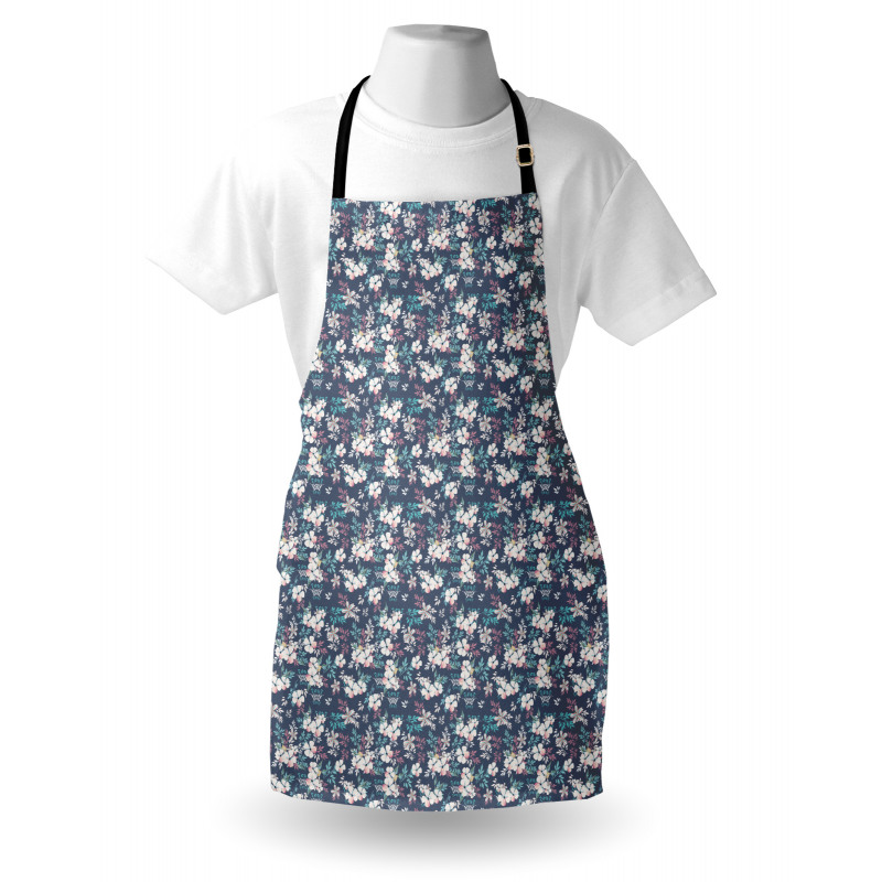 Soft Tones Neat Floral Art Apron