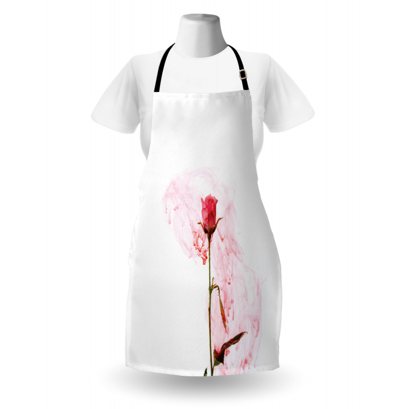 Romantic Love Rose Design Apron