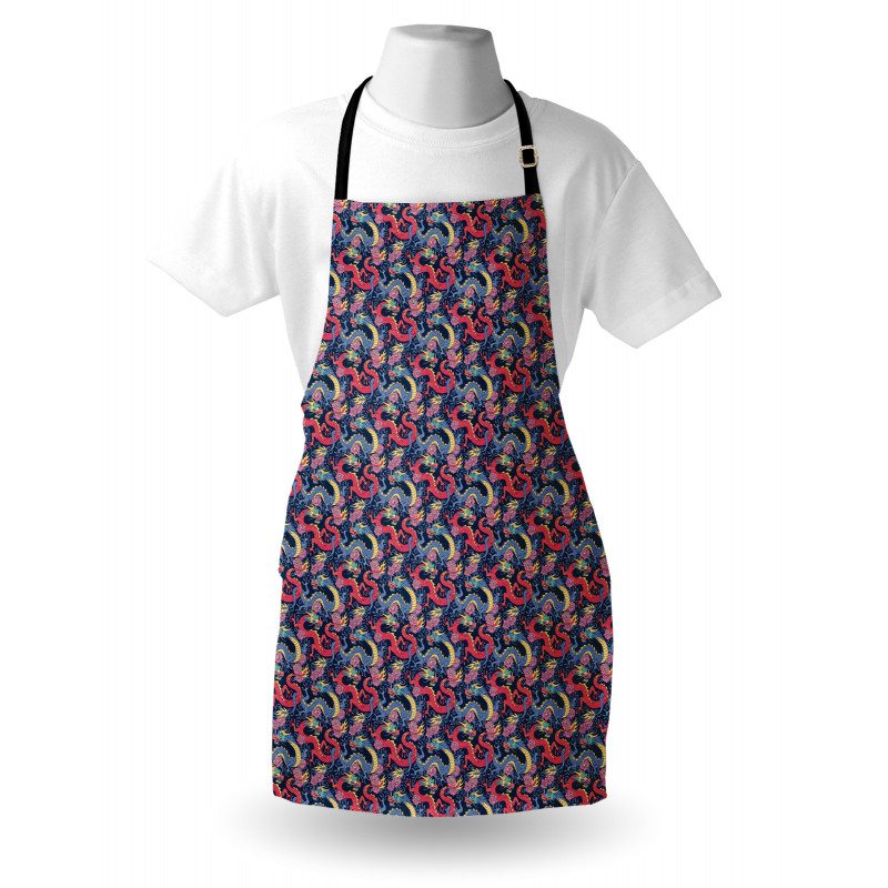 Highly Ornamented Floral Apron