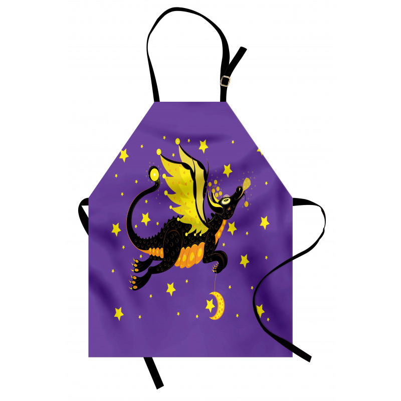 Moon and the Stars at Night Apron