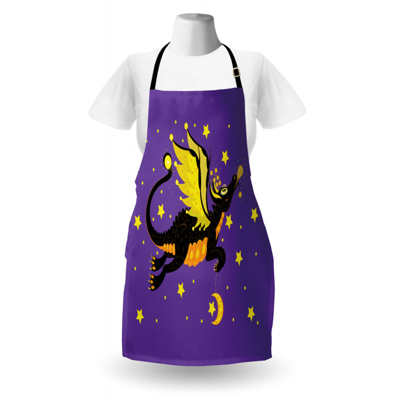 Moon and the Stars at Night Apron