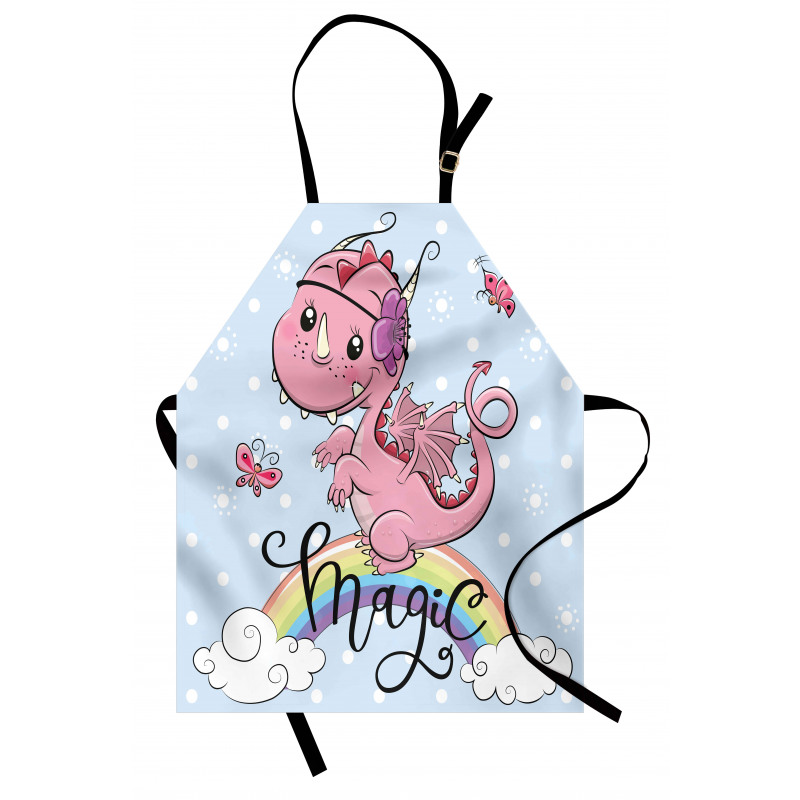 Magic Dragon on a Rainbow Apron