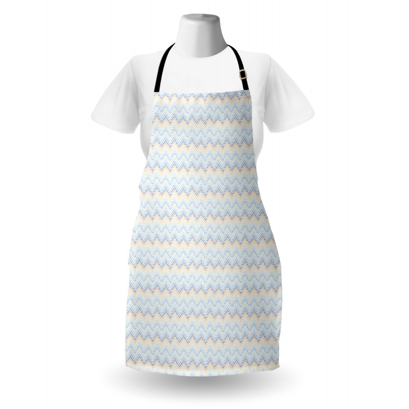 Chevron Abstract Curves Art Apron