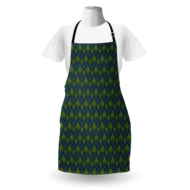 Zigzags Vibrant Abstract Art Apron