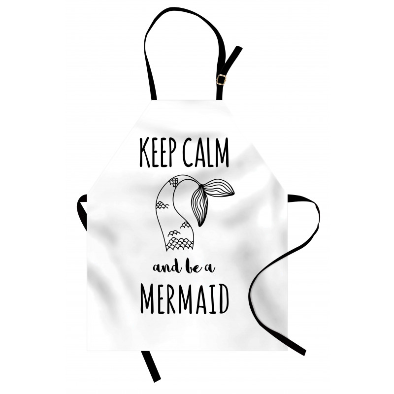 Be a Mermaid Text Tail Apron