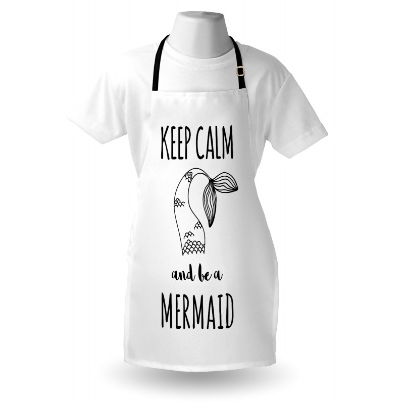 Be a Mermaid Text Tail Apron