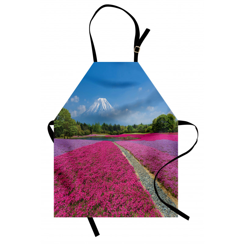 Flourishing Shibazakura Scene Apron