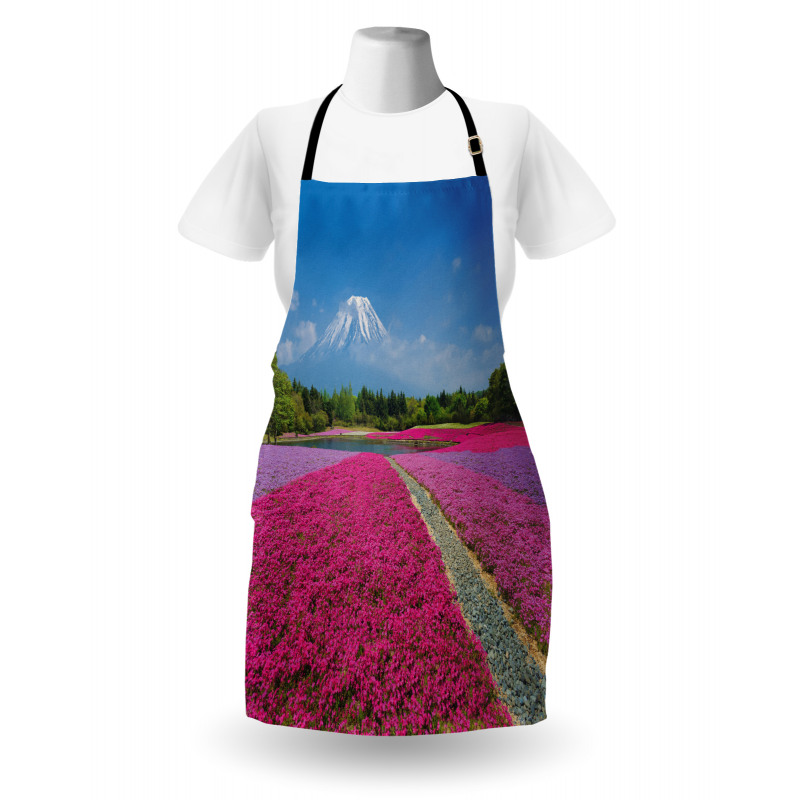 Flourishing Shibazakura Scene Apron