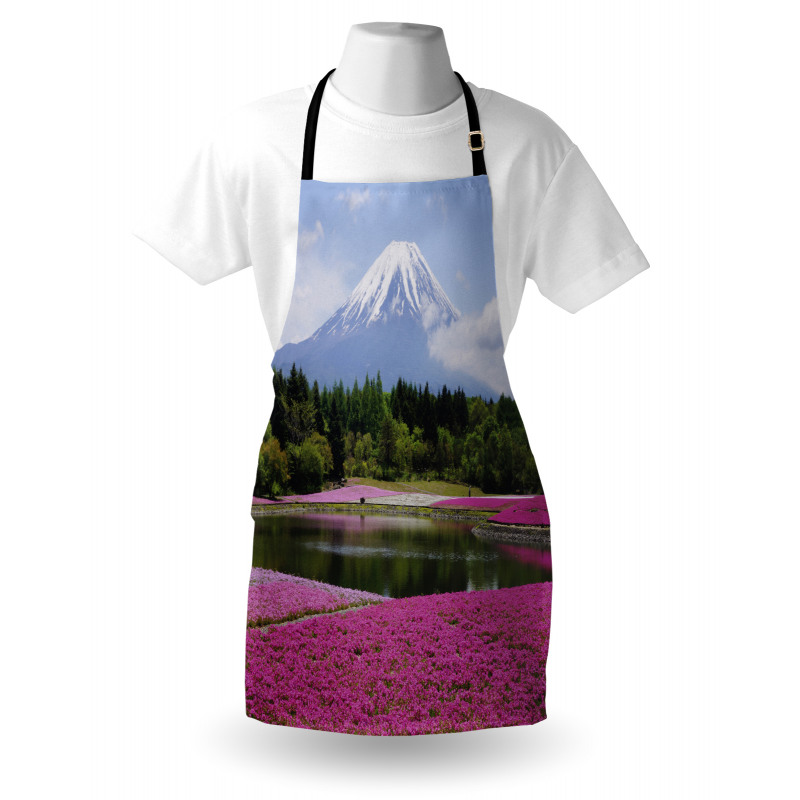 Festival of Shibazakura Field Apron