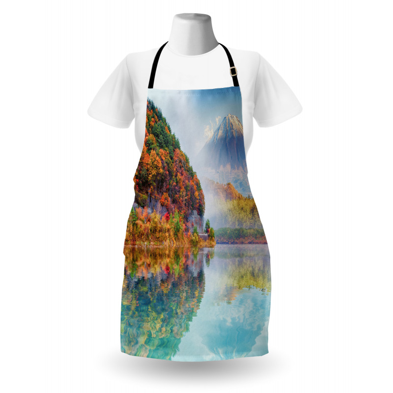 Foggy Climate in Autumn Time Apron