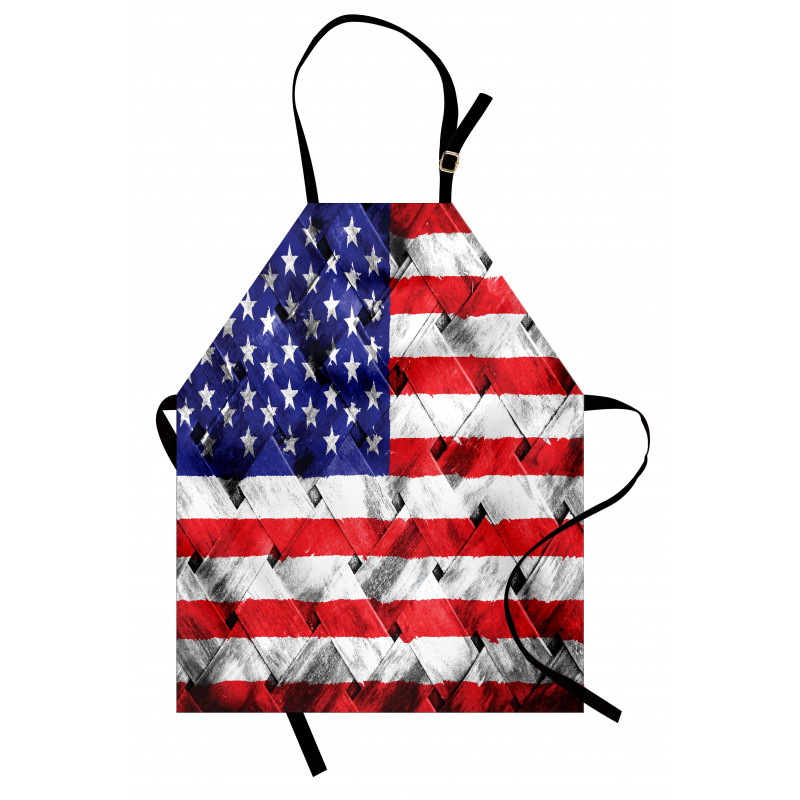 Ülkeler ve Şehirler Mutfak Önlüğü ABD Bayrağı Desenli