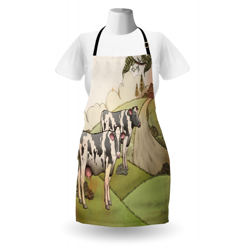 Dairy Cows Countryside Apron