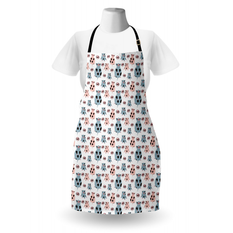 Cartoon Pigs Art Apron