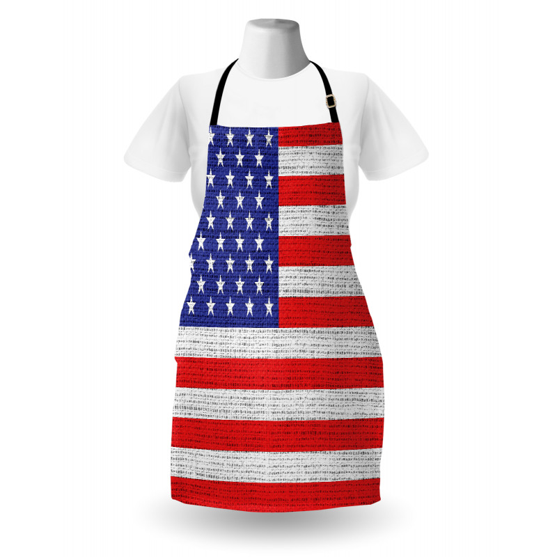 Ülkeler ve Şehirler Mutfak Önlüğü Amerikan Bayrağı Temalı