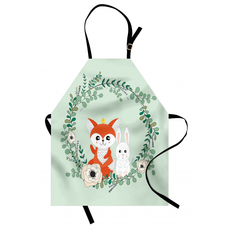 Friends Fox Rabbit Apron