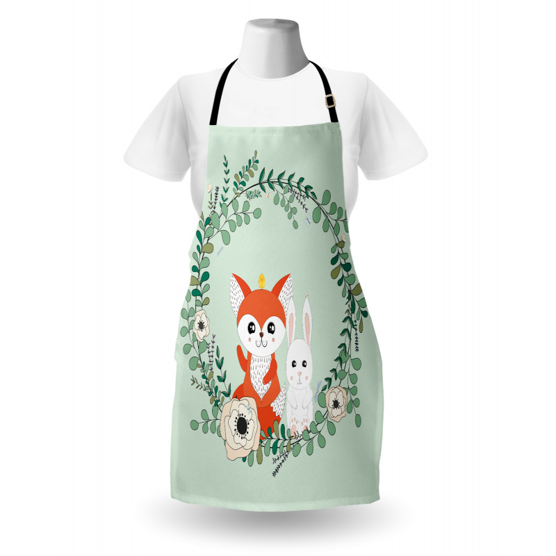 Friends Fox Rabbit Apron