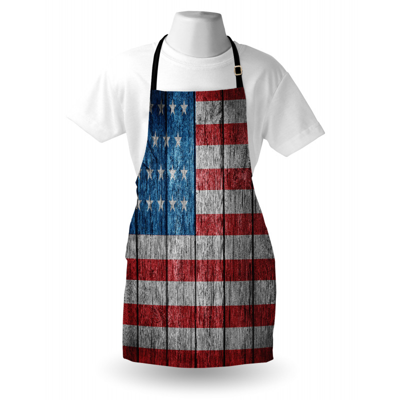 Ülkeler ve Şehirler Mutfak Önlüğü Amerikan Bayrağı Konseptli