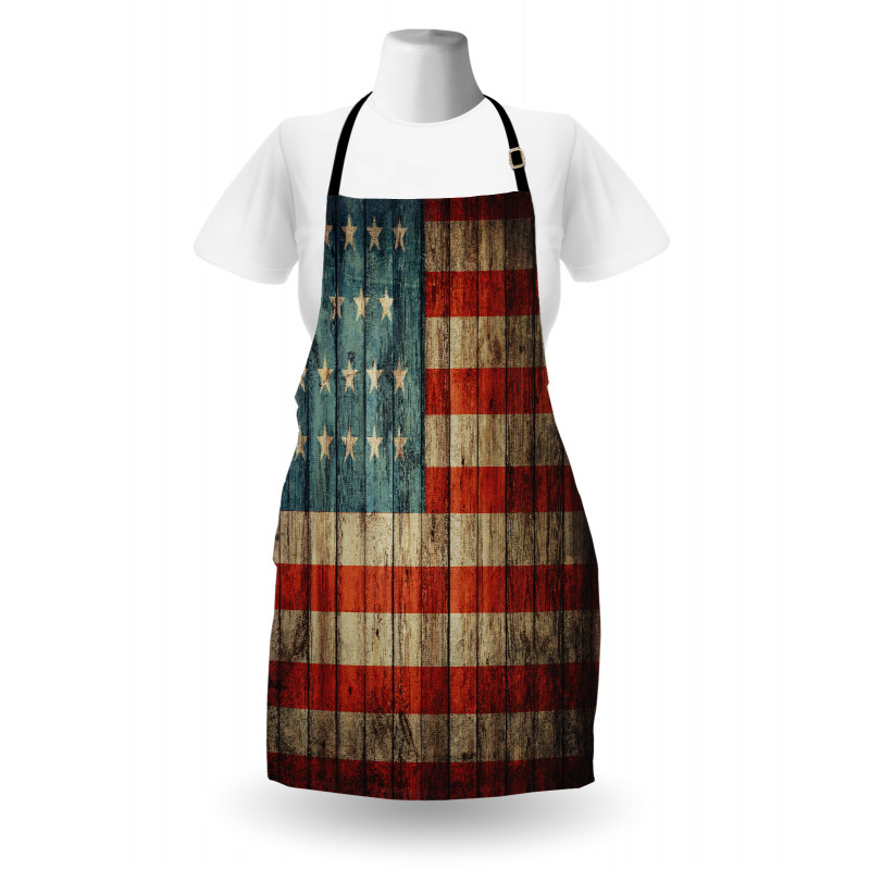Ülkeler ve Şehirler Mutfak Önlüğü Amerikan Temalı Bayrak