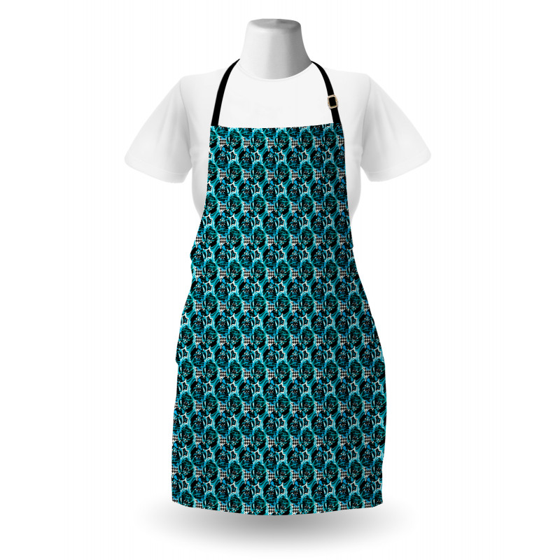 Flowers and Goosefoot Art Apron