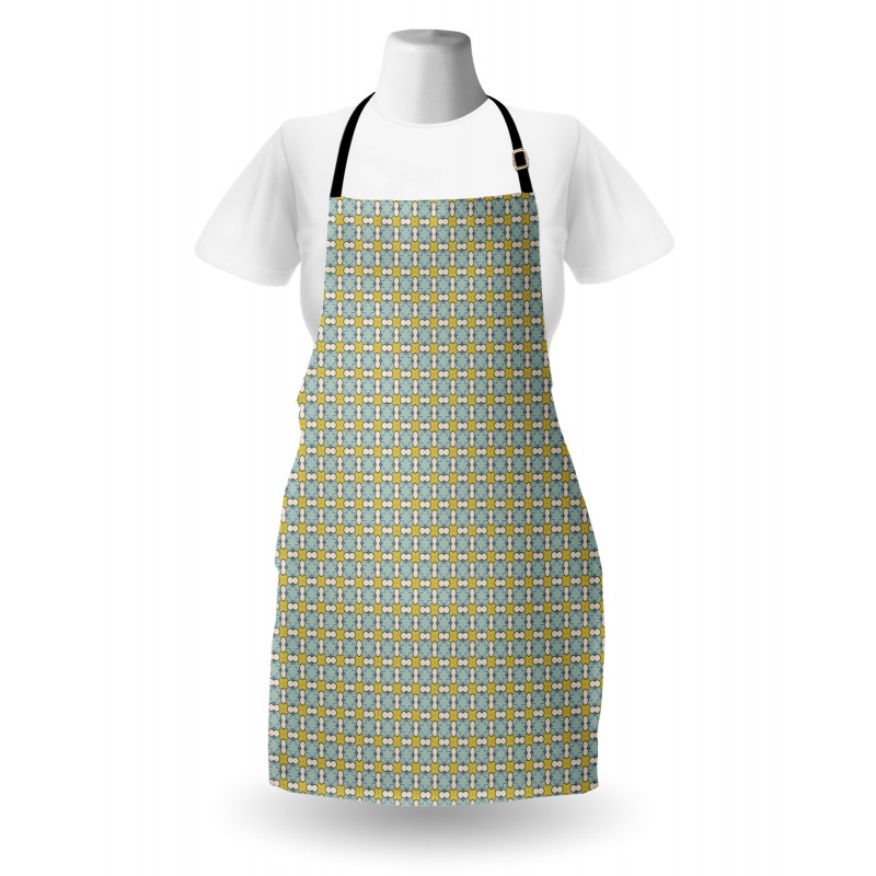 Tile Like Vintage Motif Apron