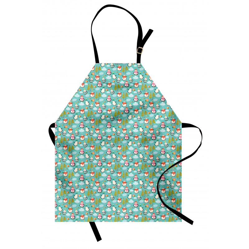 Happy Noel Penguins Gifts Apron